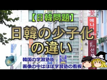 【ゆっくり解説】日韓の少子化の違い