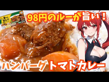 【夏の夕食にピッタリ】何時ものカレーが3倍美味しくなる簡単ハンバーグトマトカレー