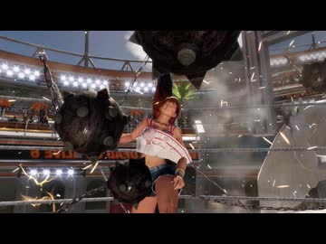 【DOA6】かすみ　鉄球乱舞　リョナ