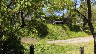 白馬村の大井出公園の吊り橋。