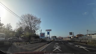 宮城県柴田、大河原から七ヶ宿、山形県南陽市、山形ドライブ2　国道4号線　岩沼日本製紙の工場付近　マツダ２車載　2024　0413　