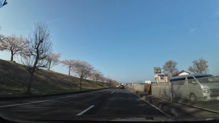 宮城県柴田、大河原から七ヶ宿、山形県南陽市、山形ドライブ3　国道4号線　柴田町の入口付近　マツダ２車載　2024　0413