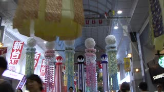 仙台七夕祭り2024　アーケード吹き流し　七夕飾り