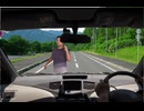道路で中華ダンスを踊る先輩