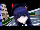MMD、キサキ、モブ、計２人、で、QUEEN