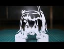 切り絵でぐるぐるする足立レイ【まわる洗濯ネット】