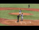 日大　菊地弘樹（2年・木更津総合）をライトフライに打ち取る北嶋洸太（4年・駒大苫小牧）【 東都大学野球 日本大学 対 亜細亜大2024年4月10日】