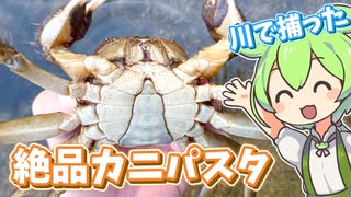 モクズガニを捕って和風パスタに～水中映像もあるよ～