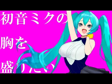 初音ミクの胸を盛りたい/　初音ミク