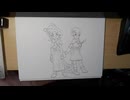 描いてみた 01  DQ5男の子・女の子 2/3 ペン入れ
