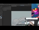 ロコンの日2024 イラストタイムラプス