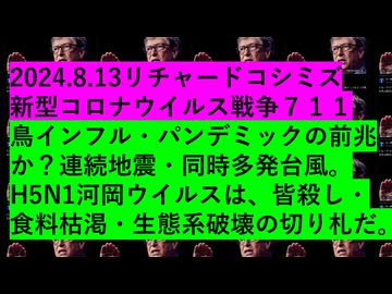 2024.8.13リチャードコシミズ 新型コロナウイルス戦争７１１