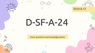D-SF-A-24 Exam Questions - Try to Understand the Dell Security Foundations Certification Exam