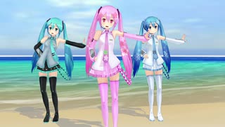 [MMD]ポンプ長式ミク ニーハイ版『プラチナ』-shin'in future Mix