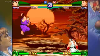 ストリートファイターZERO3　プレイ動画　ダンVSリュウ(自分)