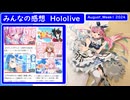 【みんなの感想13】ホロライブ_8月Week1 ( 湊あくあ 大神ミオ 星街すいせい 他)