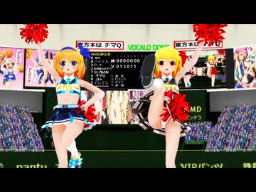 【東方MMD】アリス×ルーミア「YAHHO!!」第20回東方Project人気投票支援チアガール