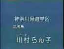 2001年第19回参議院議員選 神奈川県選挙区 無所属 川村らん子 経歴放送