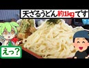 盛りすぎた、天ざるうどん【うまいもん ずんだもん 再うｐ 第23回】