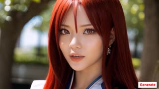 AI Video【Erza Scarlet(Fairy Tail)】AI動画【エルザ・スカーレット(フェアリーテイル)】①