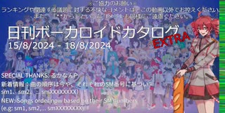 【日刊ボーカロイドカタログ : EXTRA】2024年8月18日【ほぼすべてのオリジナル曲とPVを発表】
