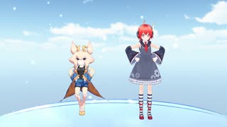 【VRM Live Viewer】刃華音メタと天宮ソルで「ねこみみスイッチ」【UTAUカバー】