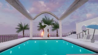 【VRChatワールド紹介】VAPORWAVE BEACH