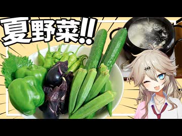 【料理】天ぷら夏の陣〜夏野菜にアワビにウニの大葉巻き〜【VOICEVOX春日部つむぎ】