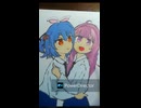 【手描き】あくたん今日までありがとー【湊あくあ】【兎田ぺこら】