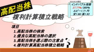 高配当株複利計算積立戦略
