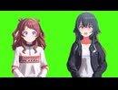 正座する花海咲季＆月村手毬GB＋使用例【学マス】