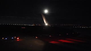 【夜】関西国際空港離陸 A滑走路 南風運用