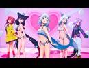 【MMD ホロライブ 4K/60fps】《がうる・ぐら, 白上フブキ, 黒上フブキ, 猫又おかゆ, 戌神ころね》~《'WA DA DA' M/V - Kep1er 케플러》