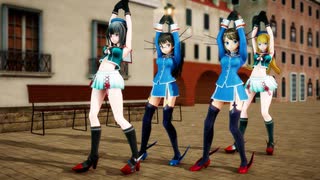 【MMD/艦これ】高雄型重巡４姉妹で「One・Two・Three」
