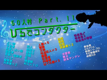 【創作人狼】５０人村　ひるでコンダクターＰａｒｔ．１１