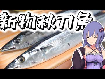 【秋の味覚】新物秋刀魚を刺身で食べて呑むだけ【VOICEROIDキッチン】
