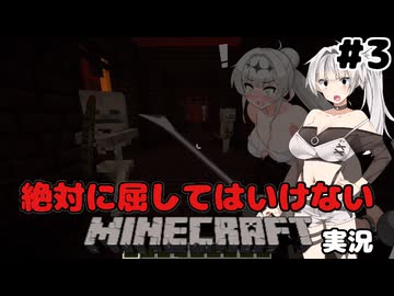 ネザーでなすすべも無く全〇にされてしまうクロワちゃん【マインクラフト実況＃３】