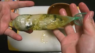 コンドームで牡蠣のオイル煮を作ってみた