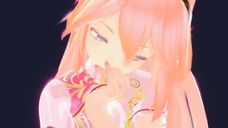 【MMD】神っぽいなを踊るルカさんのドレスに見とれる動画