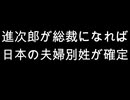 進次郎が総裁になれば日本の夫婦別姓が確定