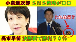 【小泉進次郎】ＳＮＳ戦略が〇〇金があるからな～【高市早苗】決選投票で勝率７０％　石破茂は横ばい小泉進次郎は鬼落ちの可能性も