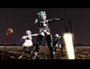 【MMD】モザイクロール（新パーティ版）／勇者ミクと狼が月光に吼える！！
