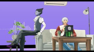 【吸死MMD】ロナルド君とドラルクさんがまったりしてるだけ
