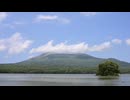 Blue sky, slowly flowing clouds and Mt. Komagatake. 鈴木功三