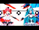 MMD、テト、ミク、計２人、で、「ｒａｙ」マジカルミライVer・feat・初音ミク