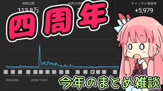 【雑談】チャンネル開設四周年　イッキ見の反響と今後の予定