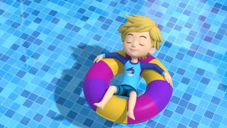 アンバーとまなぼうせいかつあんぜん／ロボカーポリーシリーズ　第12話　えきのホームではきをつけよう／あんぜんにプールであそぼう