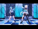 【MMD ホロライブ  4K/60fps】《Fubuki (白上フブキ)  Lamy (雪花ラミィ)》~《病名は愛だった(The Disease Called Love)》