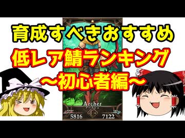 育成すべき低レアサーヴァントランキング！初心者編【FGO】