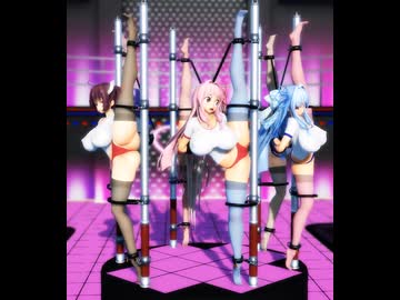 【ボイロAV】I字開脚で美少女たちの美脚を味わうだけのシンプルな動画
